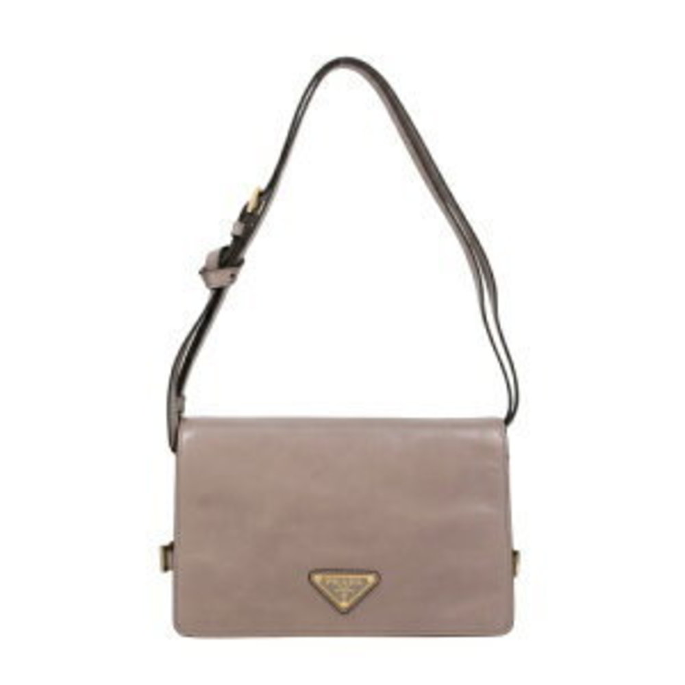Prada Triangle Gray V Shoulder PELTRO N DVJ Bag - Picture 2 of 8
